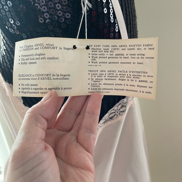 Vintage Arnel Clingless Tricot Full Slip Size 40/L - Picture 8 of 14